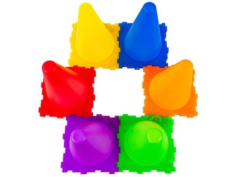 Gra Zręcznościowa 3w1 Rzut Rzucanie Do Celu LED Piłki Woreczki Pachołki Obręcze