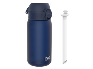 ION8 Butelka na wodę ze słomką dla dzieci BPA Free 350ml Granatowy Navy