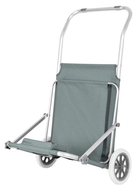 Leżak plażowy z kółkami Martin szary GREY