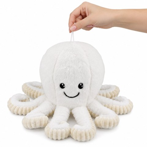 Pluszowa Ośmiornica Maskotka Przytulanka Sprężyste Macki Biała 50 cm