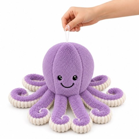 Pluszowa Ośmiornica Maskotka Przytulanka Sprężyste Macki Fioletowa 50 cm