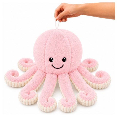 Pluszowa Ośmiornica Maskotka Przytulanka Sprężyste Macki Różowa 50 cm