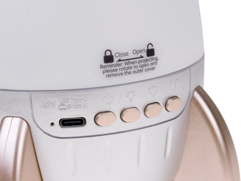 Projektor Rzutnik Gwiazd Kosmos Rakieta Lampka Nocna Bluetooth ZA6314