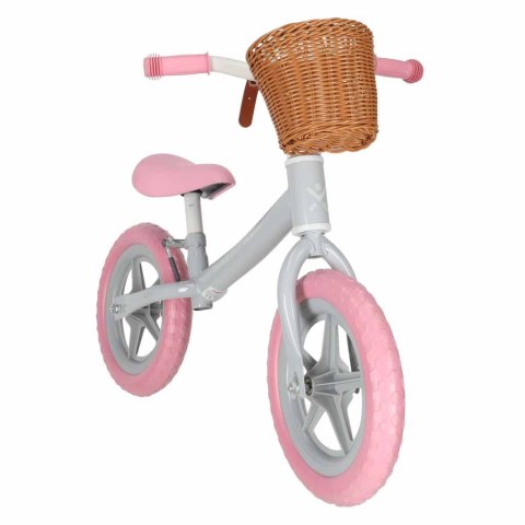 Rowerek biegowy Trike Fix Balance z koszykiem różowy