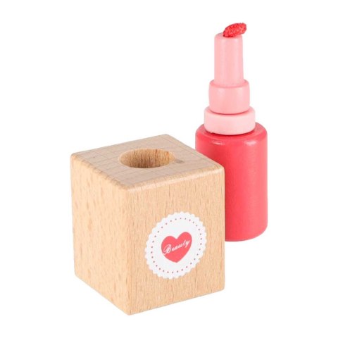 Zestaw kosmetyczny drewniany dla dziewczynki make up beauty kosmetyczka akcesoria