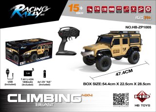 Auto R/C Terenowe CLIMBING BEAST 4x4 1:10 Piaskowy