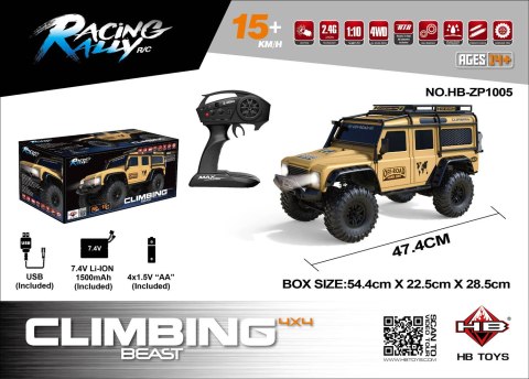 Auto R/C Terenowe CLIMBING BEAST 4x4 1:10 Piaskowy