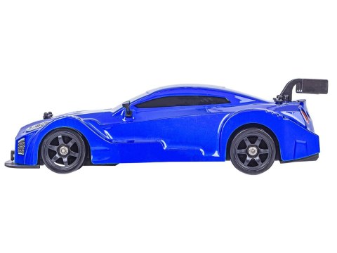 KAROSERIA Do Samochodu Do Driftu Auto Drift 1:16 Niebieski Nissan GTR LED