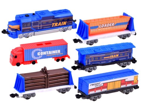Kolejka Elektryczna Pociąg CARGO Stacja Dźwig 4 Wagony Tory 670 cm RC0779