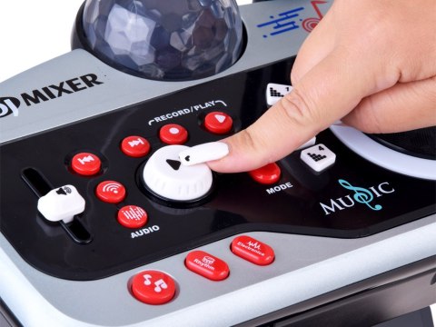 Konsola Mikser DJ dla Dzieci z Mikrofon Disco Kula Karaoke Bluetooth IN0196