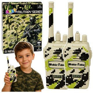 Krótkofalówki Walkie Talkie Militarne USB Zasięg 200M Khaki 2 Szt.