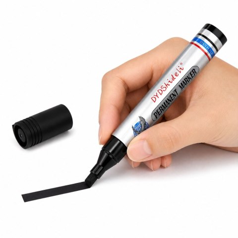 Marker Pisak Wodoodporny Permanentny Okrągła Końcówka Czarny