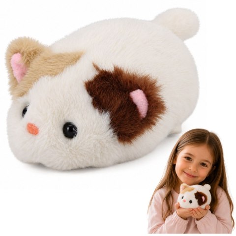 Pluszowy Kotek Maskotka Przytulanka Miękki Mały Biały 16 cm