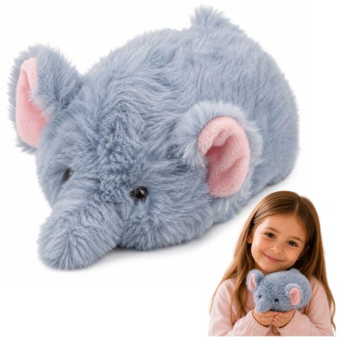 Pluszowy Słonik Maskotka Przytulanka Miękki Mały Szary 18 cm