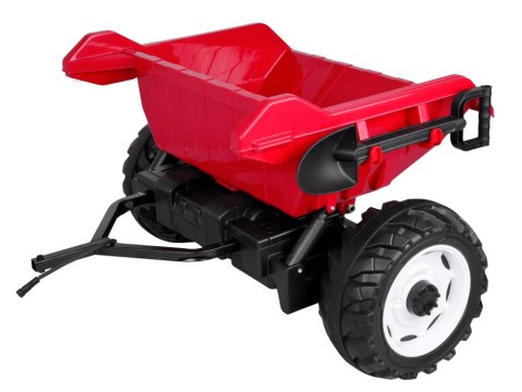 TRAKTOR na akumulator z przyczepą i ruchomym kiprem PA0347