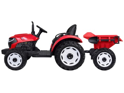 TRAKTOR na akumulator z przyczepą i ruchomym kiprem PA0347