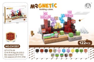 Zestaw Kostek Magnetycznych, Klocki Magnetyczne 122el.