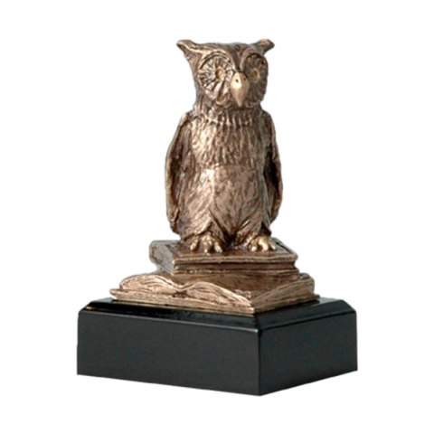 Figurka odlewana szkoła - sowa - nauka RTY630/BR