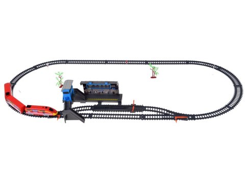 Elektryczna kolejka POCIĄG dla dzieci + Dworzec Perony Tory 300 cm RC0782