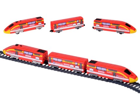 Elektryczna kolejka POCIĄG dla dzieci + Dworzec Perony Tory 300 cm RC0782