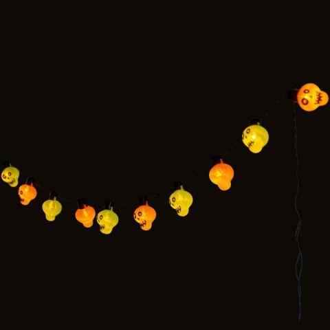 GIRLANDA HALLOWEEN CZASZKI 10LED