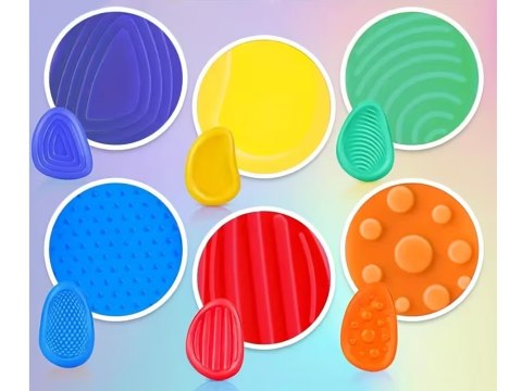 Kamienie Sensoryczne Silikonowe Fidget Toys 6 szt. Różne Faktury ZA6423
