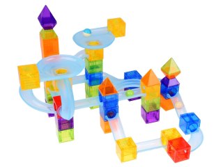 Klocki Magnetyczne Tor Kulkowy Kulodrom 75 Elementów Kulki ZA6315