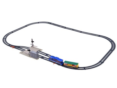 Kolejka Elektryczna Pociąg Towarowy Tory 335 cm Przejazd Rogatki RC0781