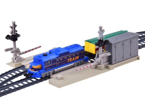 Kolejka Elektryczna Pociąg Towarowy Tory 335 cm Przejazd Rogatki RC0781