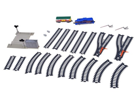 Kolejka Elektryczna Pociąg Towarowy Tory 335 cm Przejazd Rogatki RC0781