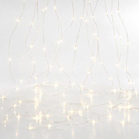 LAMPKI CHOINKOWE KASKADA ŚWIETLNA WATERFALL 300 LED CIEPŁY BIAŁY