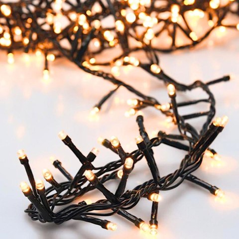LAMPKI CHOINKOWE ŁAŃCUCH ŚWIETLNY NA BATERIE 8 TRYBÓW 192 LED TIMER CIEPŁY BIAŁY