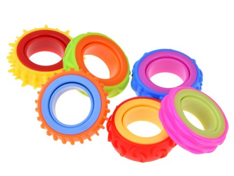 Pierścienie Sensoryczne Obrotowe Fidget Zabawka Antystresowa 6 szt. ZA6619