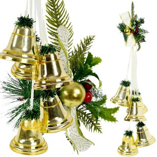STROIK DEKORACYJNY DZWONIKI DŁ. 71CM CHAMPAGNE
