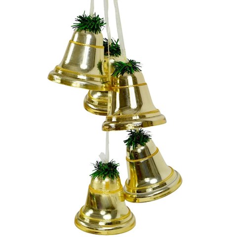 STROIK DEKORACYJNY DZWONIKI DŁ. 71CM CHAMPAGNE