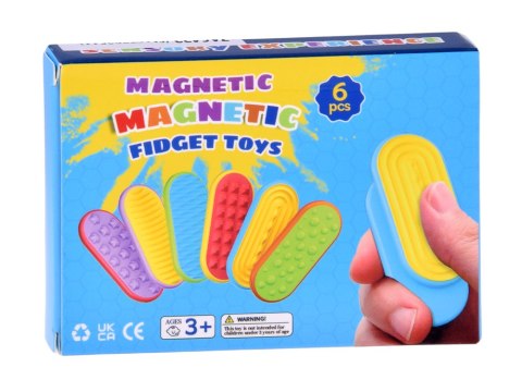 Zabawki Suwaki Sensoryczne Magnetyczne Antystresowe Fidget Toys 6szt ZA6422