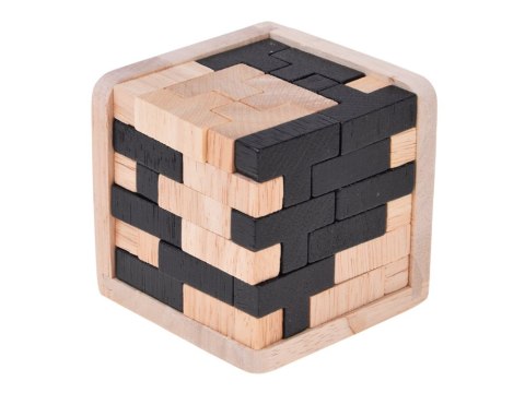 Drewniana Kostka Logiczna Tetris Układanka Przestrzenna Łamigłówka ZA6610