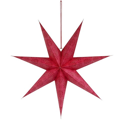 GWIAZDA DEKORACYJNA PAPIEROWA 45CM CZERWONA