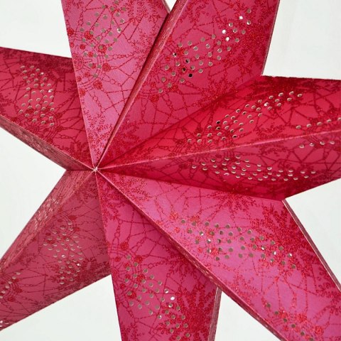 GWIAZDA DEKORACYJNA PAPIEROWA 75CM CZERWONA