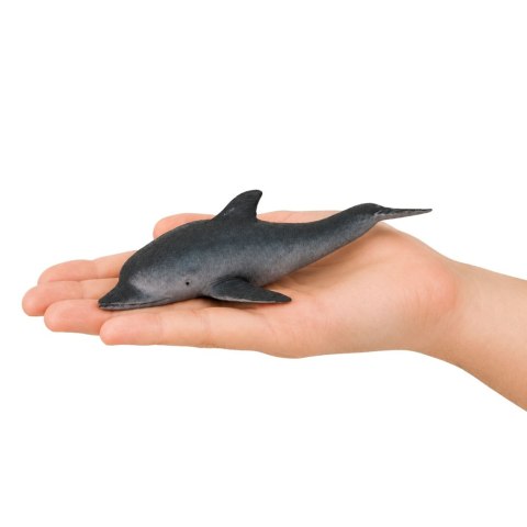 Gumowa Figurka Delfin Morski Miękka Realistyczna TPR Ciemnoszary 17,5 cm
