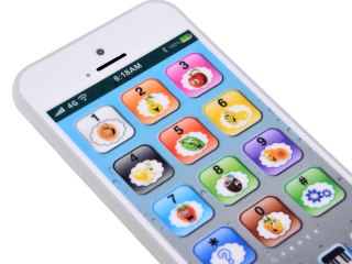 Interaktywny Telefon Smartfon dla Dzieci 8 Trybów Światło Dźwięk USB ZA6421