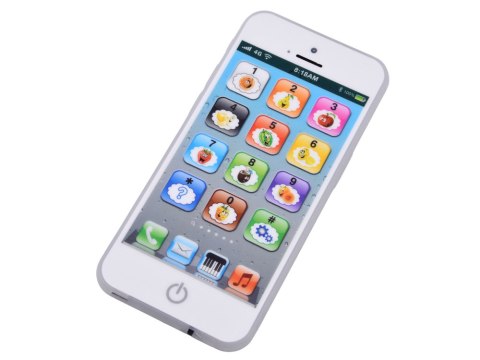 Interaktywny Telefon Smartfon dla Dzieci 8 Trybów Światło Dźwięk USB ZA6421