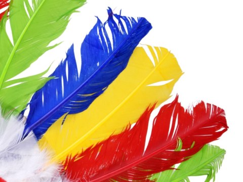 Kolorowy Pióropusz dla Dzieci Opaska z Piórami do Przebrania ZA6431
