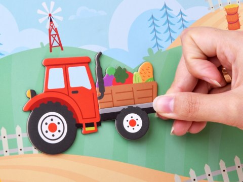 Książka tablica magnetyczna Farma 41 Elementów Edukacyjna układanka ZA6413