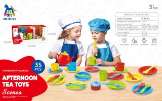 MEGA Zestaw Kuchenny Talerzyków i Akcesoriów 37el.