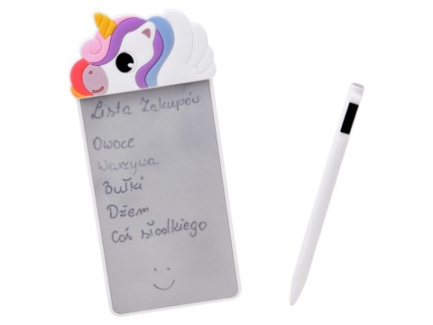 Magnetyczny Notes na Lodówkę Jednorożec Tabliczka do Pisania Rysik ZA6460