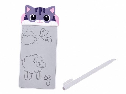 Magnetyczny Notes na Lodówkę Kotek Tabliczka do Pisania Rysik ZA6461