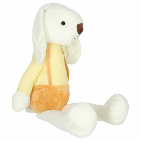 Maskotka pluszak przytulanka królik w żółtych spodenkach 70 cm
