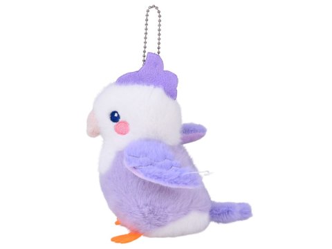 Pluszowy Ptaszek Liliowa Lilka z Piszczałką Zawieszka 13 cm ZA6426