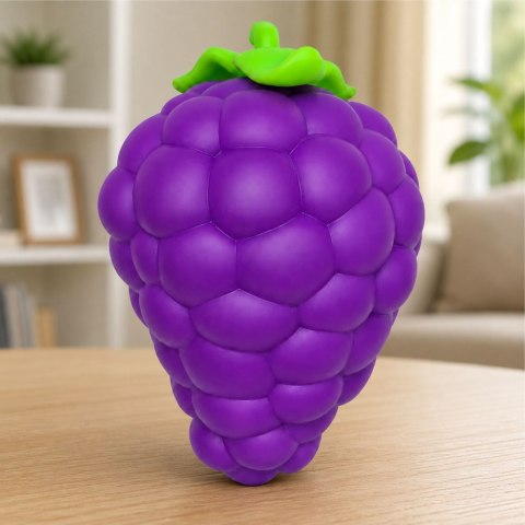 Duży Gniotek Antystresowy Squishy Owoc Winogron Do Ściskania Fioletowe 20cm